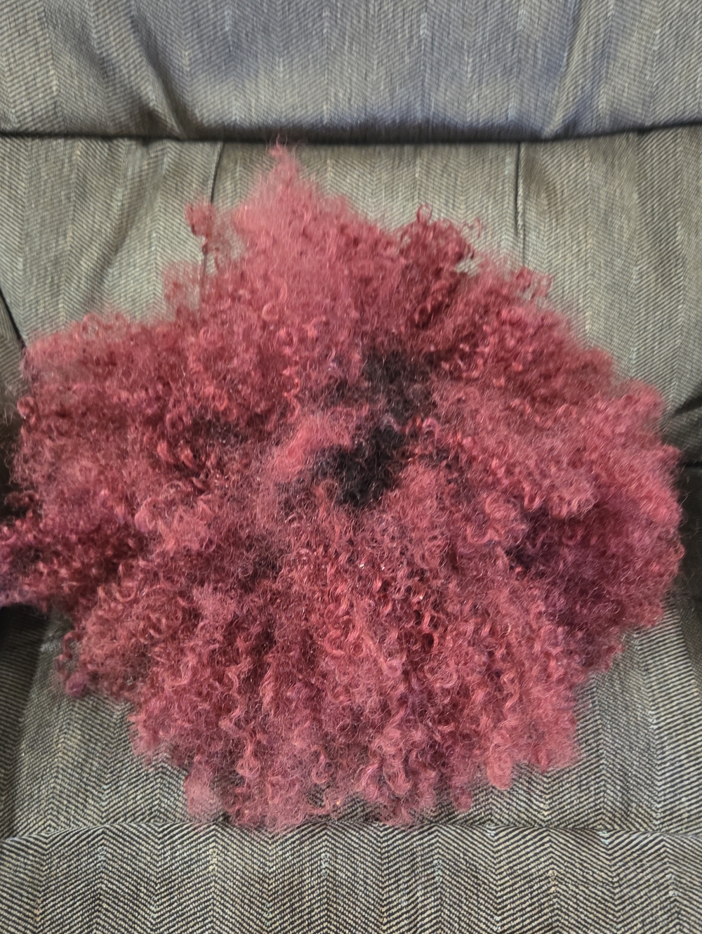 Dashly Brand Natural Curly Afro Hairpiece - Deep Rose